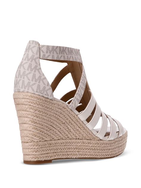 michael kors wedges shoes|michael kors bradley canvas wedge.